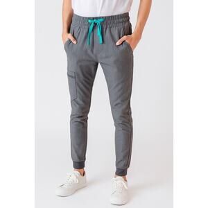 FIGS Zamora High Waisted Scrub Pants Jogger Heather Grey Petite Size XS NEW